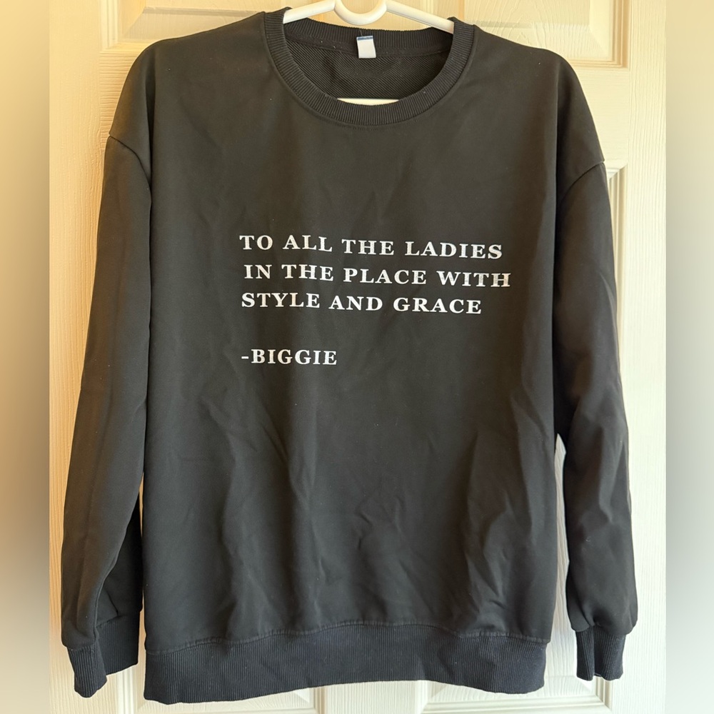 Black Graphic Sweatshirt